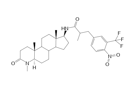 17.beta.-[N-(3"-(Trifluoromethyl)-4"-nitrophenyl]-2'-methylpropionamido]-4-methyl-4-aza-5.alpha.-androstan-3-one