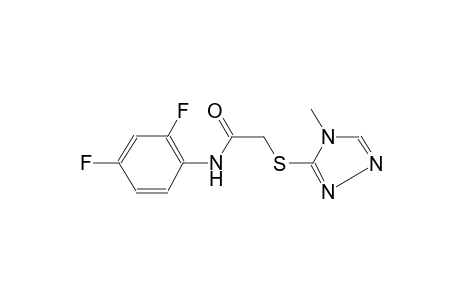 acetamide, N-(2,4-difluorophenyl)-2-[(4-methyl-4H-1,2,4-triazol-3-yl)thio]-