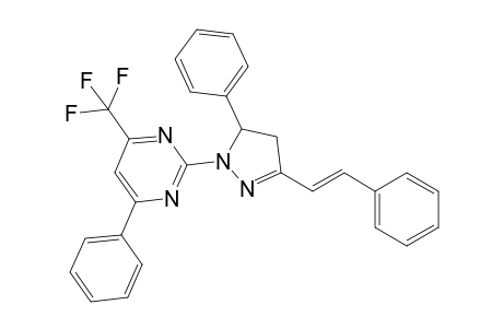 6-Phenyl-2-(5-phenyl-3-styryl-4,5-dihydro-1H-pyrazol-1-yl)-4-(trifluoromethyl)pyrimidine