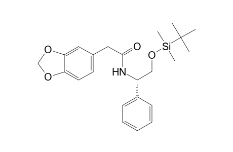 2-(1,3-benzodioxol-5-yl)-N-[(1S)-2-[tert-butyl(dimethyl)silyl]oxy-1-phenyl-ethyl]ethanamide