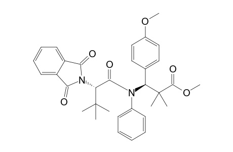 Methyl (S)-3-(4'-methoxyphenyl)-3-[N-phenyl-N-((S)-N',N'-phthaloy-tert-leucyl)]amino-2,2-dimethylpropionate