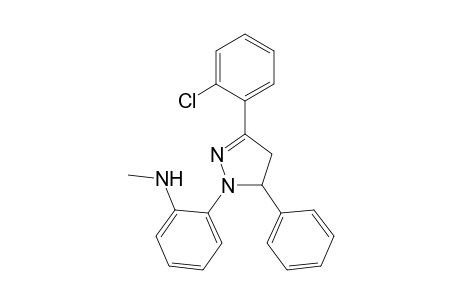 2-[3-(2-chlorophenyl)-5-phenyl-4,5-dihydropyrazolyl]-N-methylaniline