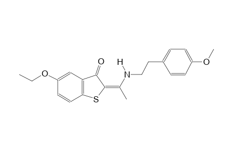 (2E)-5-ethoxy-2-(1-{[2-(4-methoxyphenyl)ethyl]amino}ethylidene)-1-benzothiophen-3(2H)-one