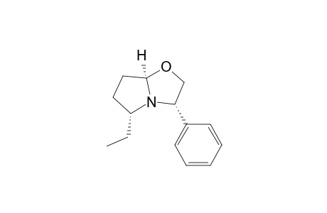 Pyrrolo[2,1-b]oxazole, 5-ethylhexahydro-3-phenyl-, [3R-(3.alpha.,5.alpha.,7a.alpha.)]-