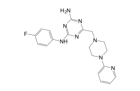 1,3,5-Triazine-2,4-diamine, N(2)-(4-fluorophenyl)-6-[[4-(2-pyridinyl)-1-piperazinyl]methyl]-