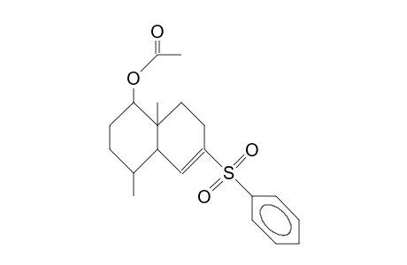 7b-Acetoxy-6,10b-dimethyl-3-phenylsulfonyl-bicyclo(4.4.0)dec-2-ene