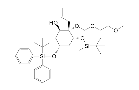 (1R,2S,3R,5R)-2-Allyl-3-(tert-butyldimethylsilyloxy)-5-(tert-butyldiphenylsilyloxy)-2-(2-methoxyethoxymethoxy)cyclohexanol