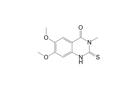 4(1H)-Quinazolinone, 2,3-dihydro-6,7-dimethoxy-3-methyl-2-thioxo-
