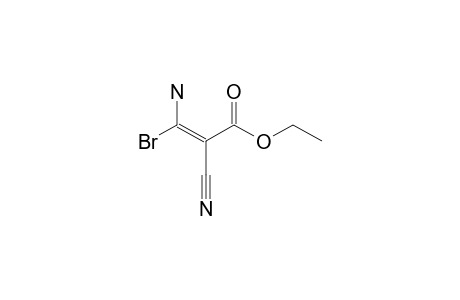 (E)-3-amino-3-bromo-2-cyano-acrylic acid ethyl ester