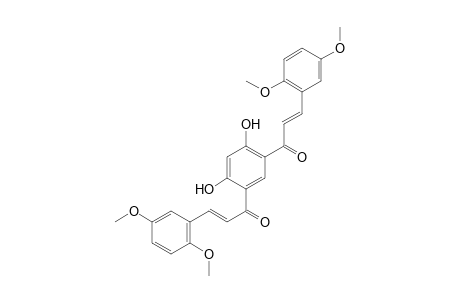 (2E, 2'E)-1,1'-[4,6-Dihydroxy-1,3-phenylene]bis(3-(2,5-dimethoxyphenyl)prop-2-en-1-one)