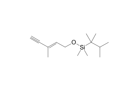(E)-[(2,3-Dimethyl-2-butyl)dimethylsilyloxy]-3-methylpent-2-en-4-yne