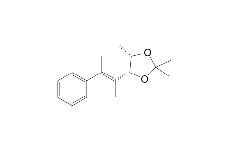 (4S,5R)-2,2,4-Trimethyl-5-[(E)-1-methyl-2-phenylpropenyl]-1,3-dioxolane