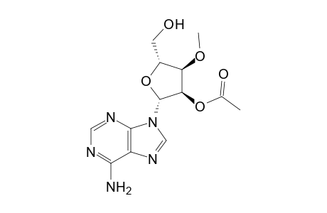 Adenosine, 3'-O-methyl-, 2'-acetate