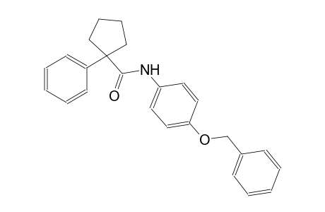cyclopentanecarboxamide, 1-phenyl-N-[4-(phenylmethoxy)phenyl]-