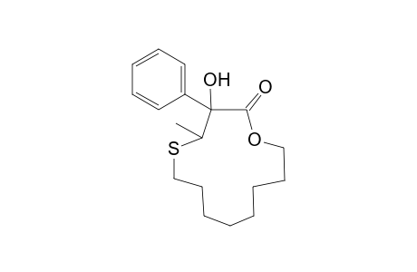 3-Hydroxy-4-methyl-3-phenyl-5-thiacyclotridecanelactone