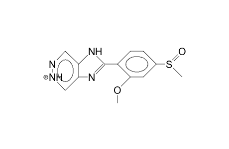 2-(2-Methoxy-4-methylsulfinyl-phenyl)-1H-imidazo (4,5-D)pyridazinium cation