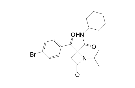 2-(4-Bromobenzoyl)-N-cyclohexyl-1-isopropyl-4-oxoazetidine-2-carboxamide