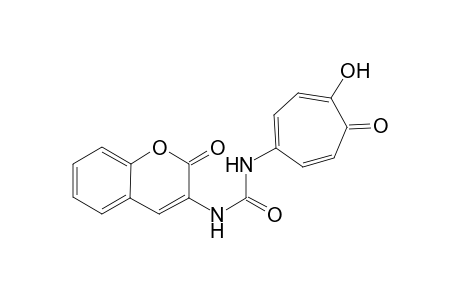 N-(3-Coumarinyl)-N'-(5-tropolonyl)urea