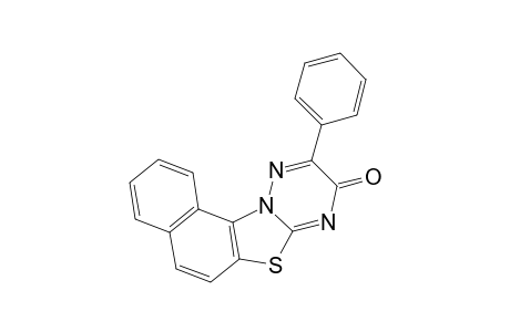 10-Phenyl-9H-naphtho[1',2' : 4,5]thiazolo[3,2-b]-[1,2,4]-triazin-9-one