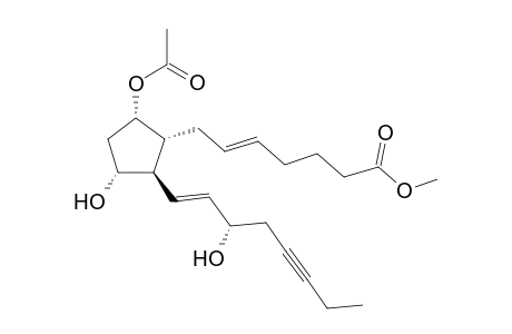 9-O-Acetoxy-17,18-didehydro-PGF(3.alpha.) methyl ester