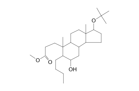 Methyl 3-(3-tert-butoxy-7-butyl-8-hydroxy-3a,6-dimethyldodecahydro-1H-cyclopenta[a]naphthalen-6-yl)propanoate