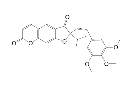(Z)-2-ISOPROPYL-2-(3,4,5-TRIMETHOXYSTYRYL)-2H-FURO-[3,2-G]-CHROMENE-3,7-DIONE