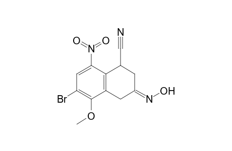 6-Bromo-3-(hydroxyimino)-5-methoxy-8-nitro-1,2,3,4-tetrahydro-1-naphthalenecarbonitrile