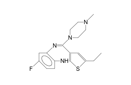 2-Ethyl-7-fluoro-4-(4-methyl-1-piperazinyl)-10H-thieno(2,3-B)(1,5)benzodiazepine