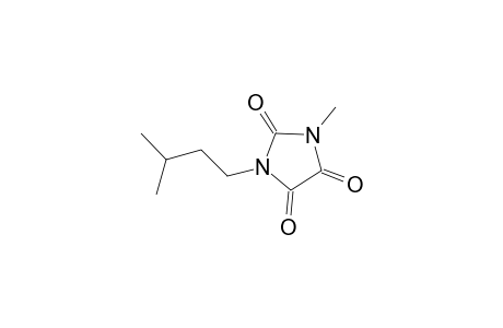 Imidazolidinetrione, methyl(3-methylbutyl)-