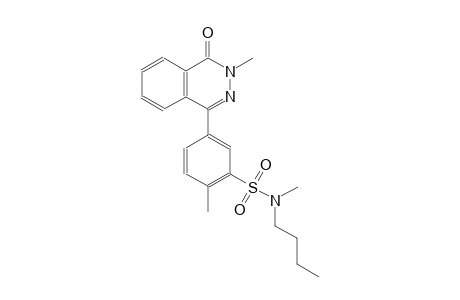 N-butyl-N,2-dimethyl-5-(3-methyl-4-oxo-3,4-dihydro-1-phthalazinyl)benzenesulfonamide