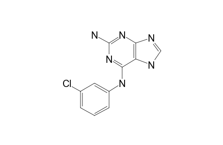 N6-(3-Chlorophenyl)-7H-purine-2,6-diamine