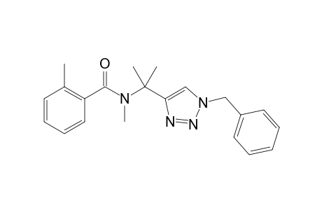 N-(2-[1-Benzyl-1H-1,2,3-triazol-4-yl]propan-2-yl)-N,2-dimethylbenzamide