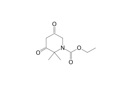 Ethyl 2,2-dimethyl-3,-5-dioxopiperidine-1-carboxylate