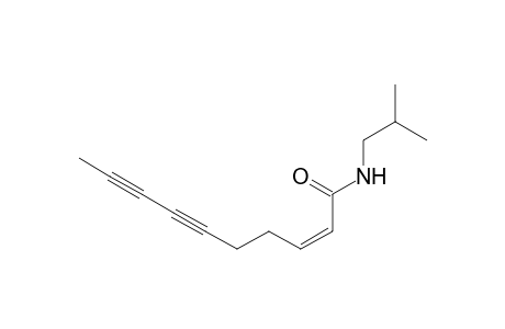 2-Decene-6,8-diynamide, N-(2-methylpropyl)-, (Z)-