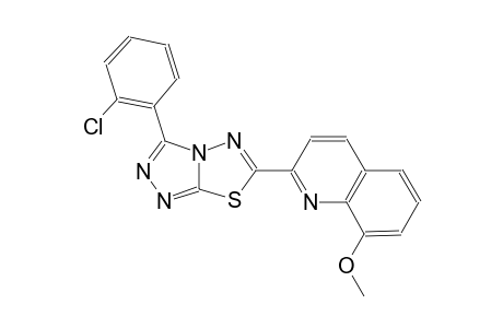 quinoline, 2-[3-(2-chlorophenyl)[1,2,4]triazolo[3,4-b][1,3,4]thiadiazol-6-yl]-8-methoxy-