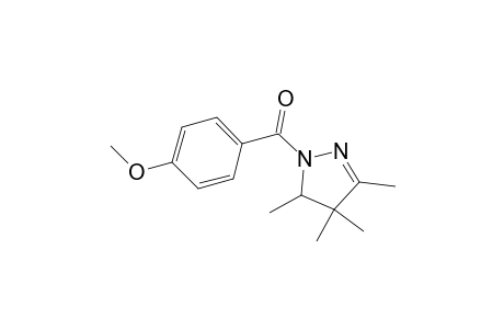 (4-methoxyphenyl)-(3,4,4,5-tetramethyl-2-pyrazolin-1-yl)methanone