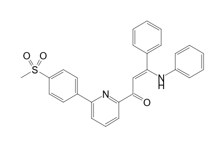 (Z)-1-{6-[4-(Methylsulfonyl)phenyl]pyridin-2-yl}-3-phenyl-3-(phenylamino)prop-2-en-1-one