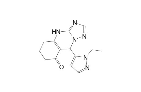 9-(1-Ethyl-1H-pyrazol-5-yl)-4H,5H,6H,7H,8H,9H-[1,2,4]triazolo[3,2-b]quinazolin-8-one