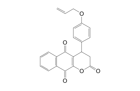 2H-Naphtho[2,3-b]pyran-2,5,10-trione, 3,4-dihydro-4-[4-(2-propenyloxy)phenyl]-