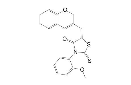 4-thiazolidinone, 5-(2H-1-benzopyran-3-ylmethylene)-3-(2-methoxyphenyl)-2-thioxo-, (5E)-