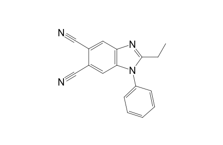 1H-1,3-Benzimidazole-5,6-dicarbonitrile, 2-ethyl-1-phenyl-