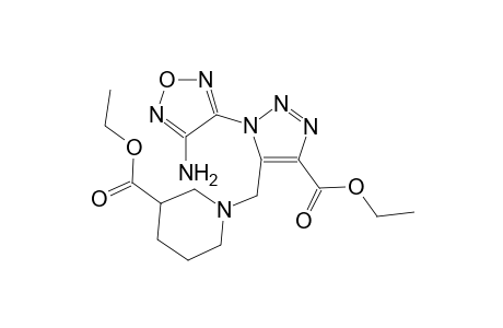 1-[3-(4-Amino-furazan-3-yl)-5-ethoxycarbonyl-3H-[1,2,3]triazol-4-ylmethyl]-piperidine-3-carboxylic acid ethyl ester