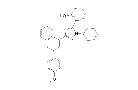 5-(2-Hydroxyphenyl)-1-phenyl-3-{2-[3-(4-methoxyphenyl)-1,2,3,4-tetrahydronaphthyl]}pyrazole