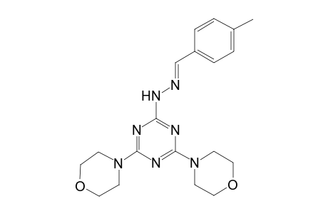 (4,6-dimorpholino-s-triazin-2-yl)-[(E)-(4-methylbenzylidene)amino]amine