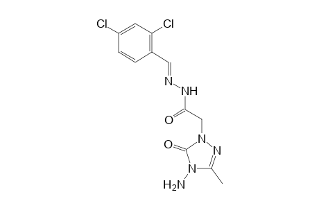 4-Amino-3-methyl-5-oxo-4,5-dihydro-[1,2,4]triazol-1-yl acetic acid 2,4-dichloro-benzylidene-hydrazide