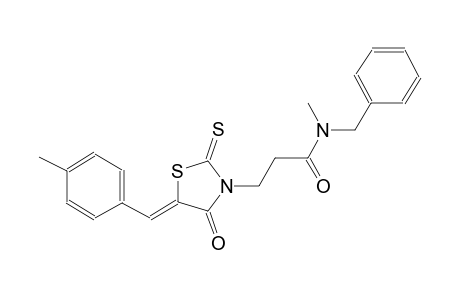 N-benzyl-N-methyl-3-[(5Z)-5-(4-methylbenzylidene)-4-oxo-2-thioxo-1,3-thiazolidin-3-yl]propanamide