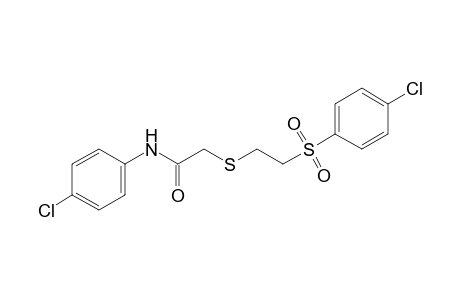 4'-chloro-2-{{2-[(p-chlorophenyl)sulfonyl]ethyl}thio}acetanilide
