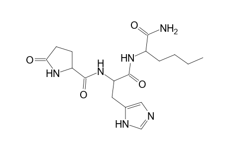 L-Norleucinamide, 5-oxo-L-prolyl-L-histidyl-