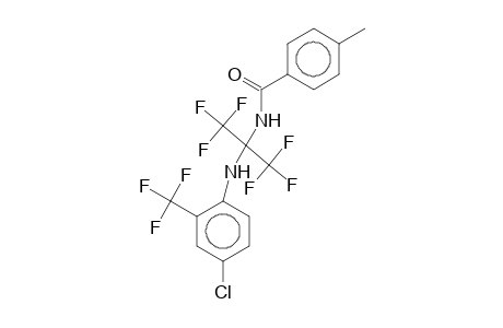 N-[1-[4-chloro-2-(trifluoromethyl)anilino]-2,2,2-trifluoro-1-(trifluoromethyl)ethyl]-4-methyl-benzamide