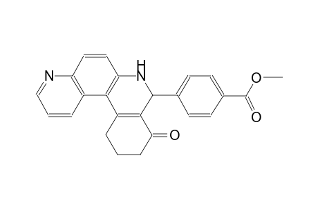 benzoic acid, 4-(7,8,9,10,11,12-hexahydro-9-oxobenzo[a]4,7-phenanthrolin-8-yl)-, methyl ester